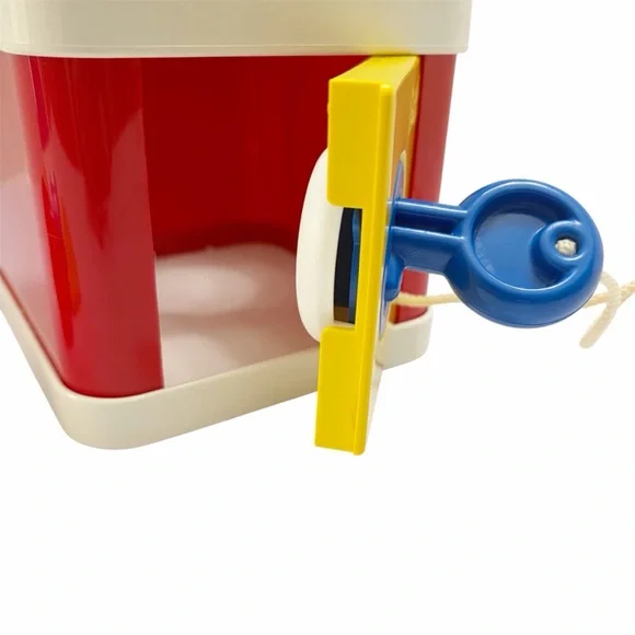 Ambi Toys | Vintage Lock Box Shape Sorter Toy Key Colorful Baby Learning - Picture 3 of 8